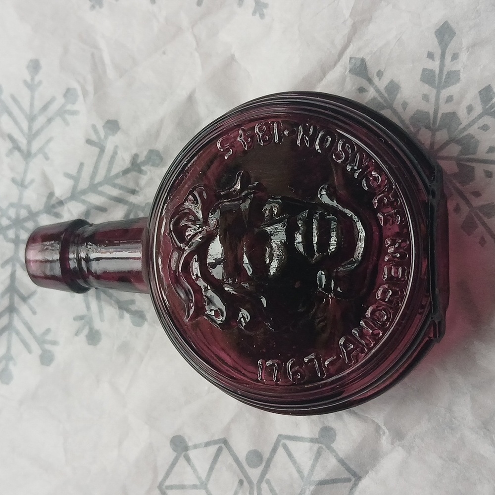 🍊3/$15🍊 Purple Glass Andrew Jackson Bottle
